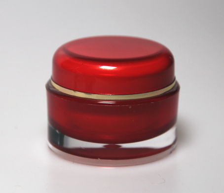 Articolo: VASO CREMA TONDO VETR. ROSSO ML. 50, Codice: VC-100-03